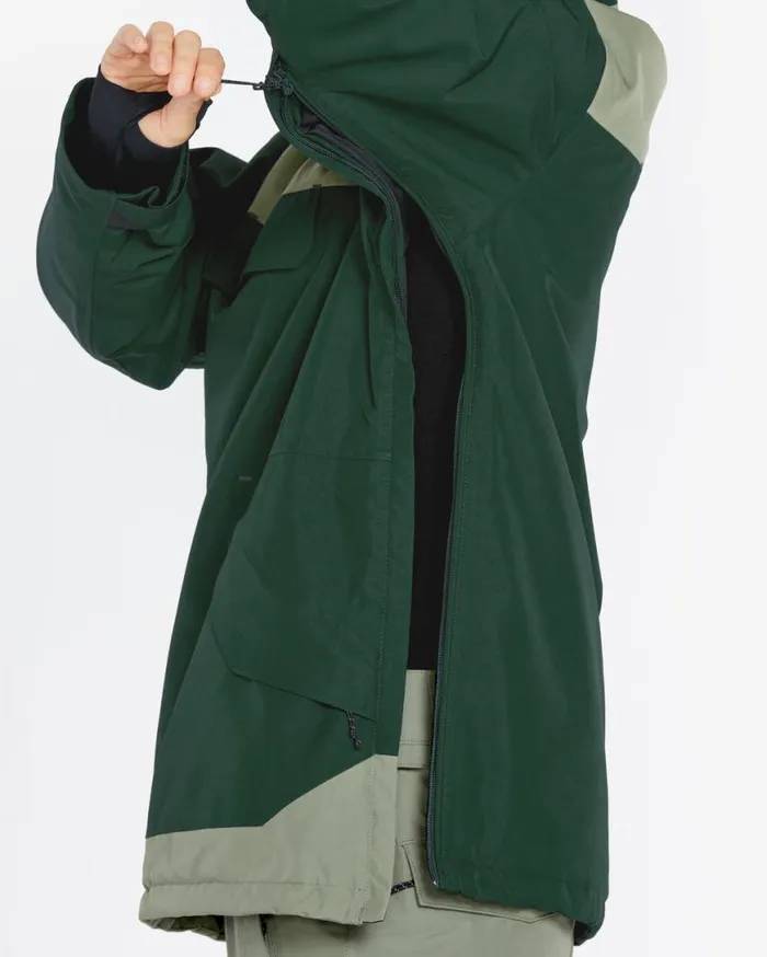 Womens Fern Insulated Gore Pullover 8211 Scarab Womens Volcom Jackets