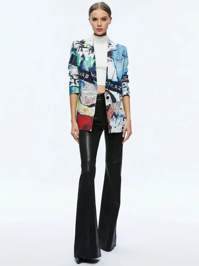 Womens Jackets Coats Alice Olivia X Basquiat Denny Blazer Confidential