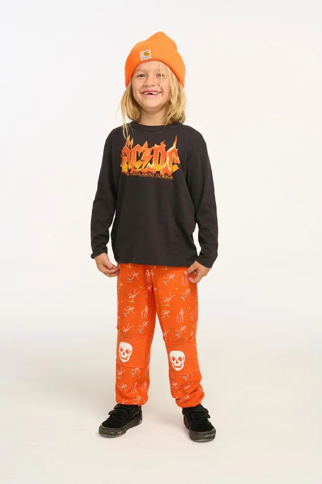 WomensKids Chaser Brand Music ACDC For Those About To Rock Boys Long Sleeve