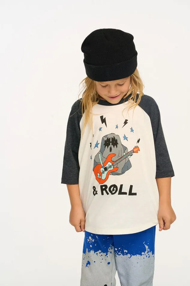 WomensKids Chaser Brand Music Rock and Roll Baseball Tee