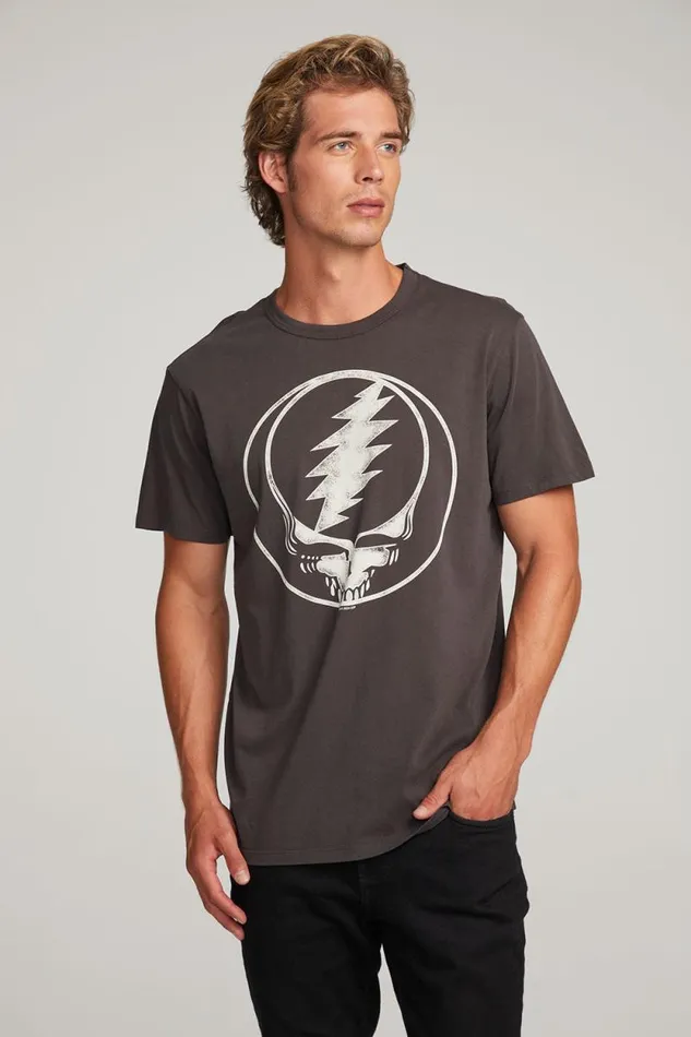 WomensMens Chaser Brand Music Grateful Dead Steal Your Face Mens Tee