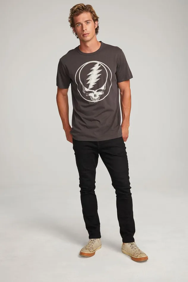 WomensMens Chaser Brand Music Grateful Dead Steal Your Face Mens Tee