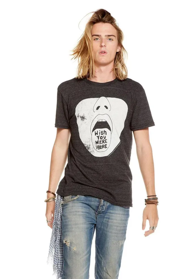 WomensMens Chaser Brand Music Pink Floyd Wish You Were Here Mens Tee