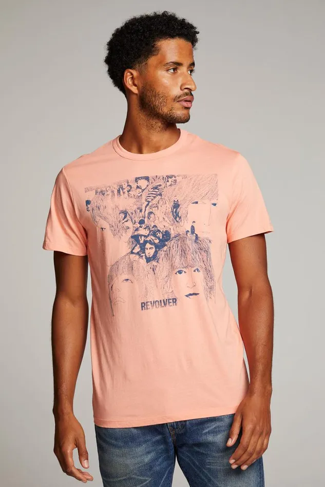 WomensMens Chaser Brand Music The Beatles Revolver Mens Tee