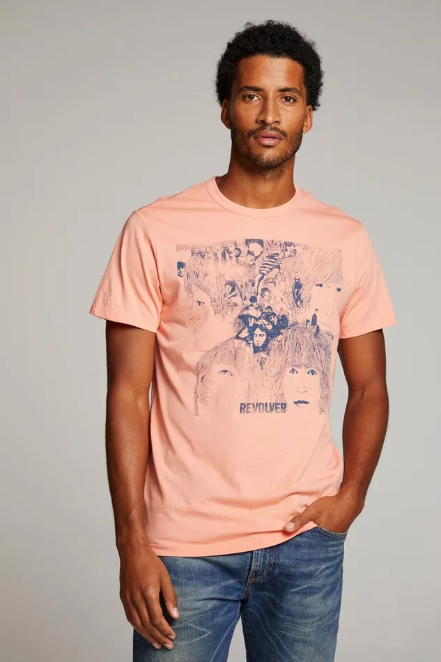 WomensMens Chaser Brand Music The Beatles Revolver Mens Tee