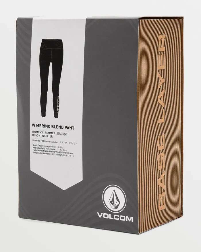 Womens Merino Blend Pants 8211 Black Womens Volcom Layering