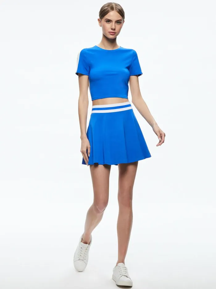Womens Skirts Alice Olivia Blaise Pickleball Mini Skort Sapphirewhite