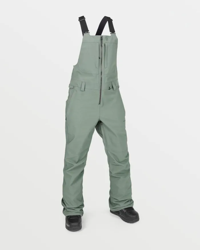 Womens Swift Bib Overalls 8211 Lichen Green Womens Volcom Pants