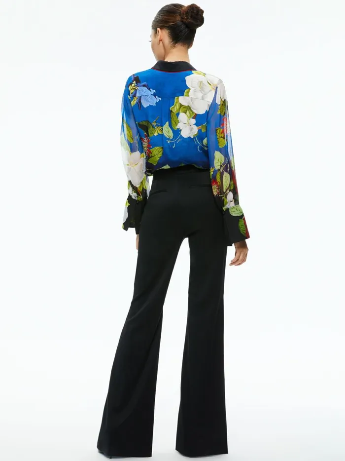 Womens Tops Alice Olivia Wan Button Down Blouse Lunch Date