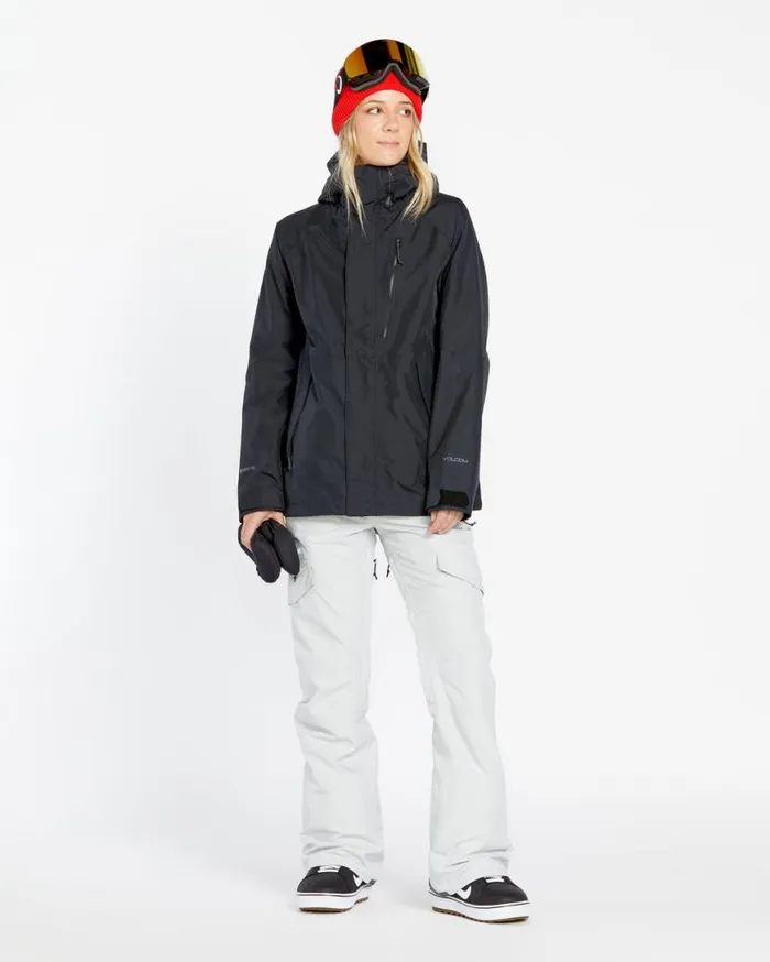 Womens VCo Aris Insulated Gore Jacket 8211 Black Womens Volcom Jackets