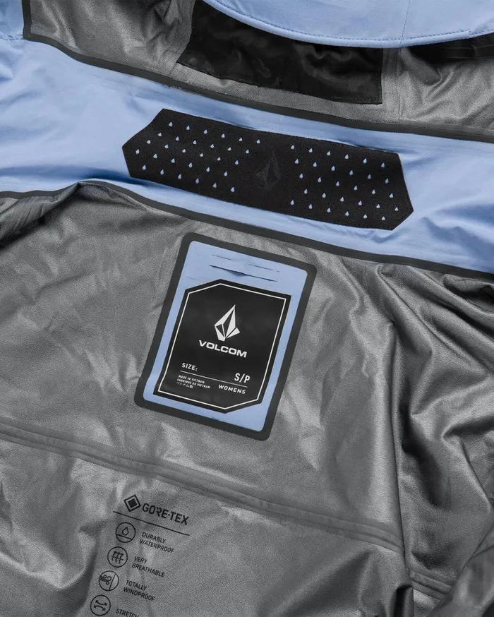 Womens Vs 3L Stretch Gore Jacket 8211 Crystal Blue Womens Volcom Jackets