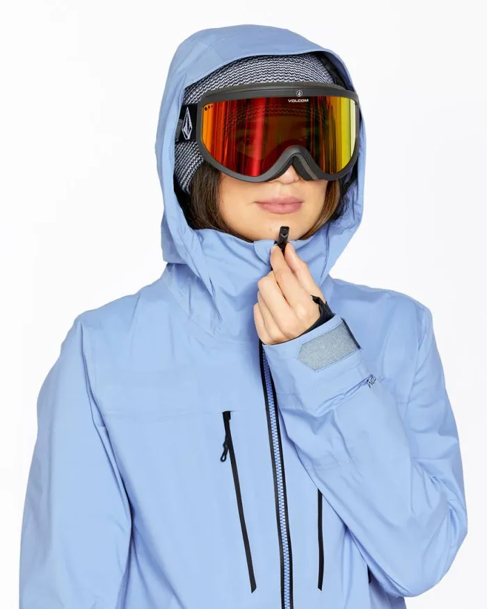 Womens Vs 3L Stretch Gore Jacket 8211 Crystal Blue Womens Volcom Jackets