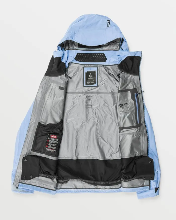 Womens Vs 3L Stretch Gore Jacket 8211 Crystal Blue Womens Volcom Jackets
