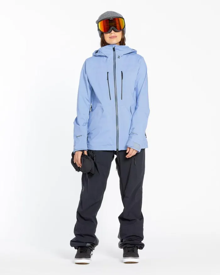 Womens Vs 3L Stretch Gore Jacket 8211 Crystal Blue Womens Volcom Jackets