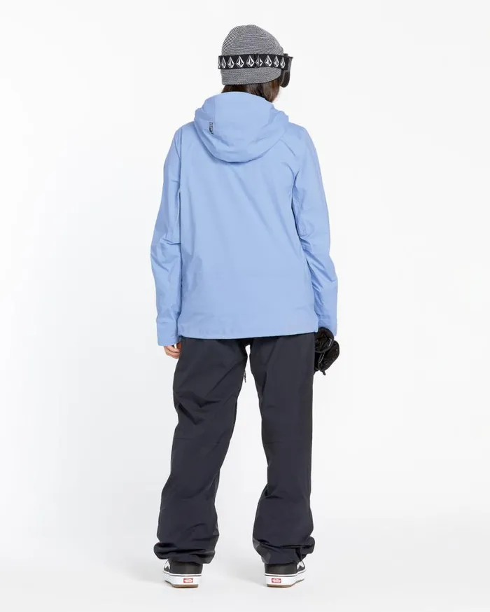 Womens Vs 3L Stretch Gore Jacket 8211 Crystal Blue Womens Volcom Jackets