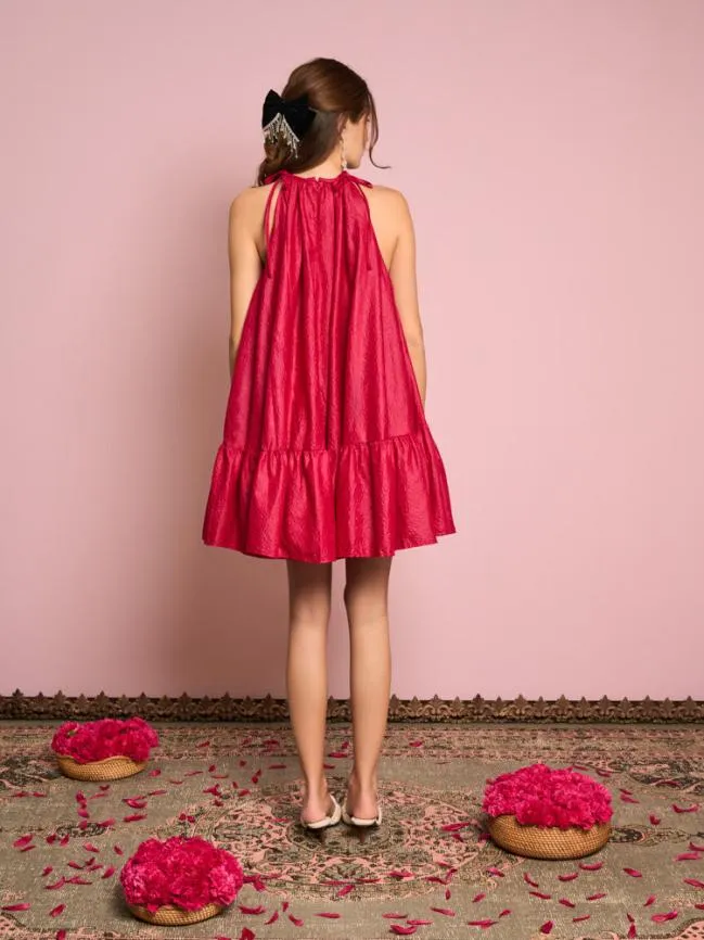 Womenswear Carnelian Halter Neck Dress Lobster Red Sister Jane Womenswear Carnelian Halter Neck Dress Lobster Red Sister Jane