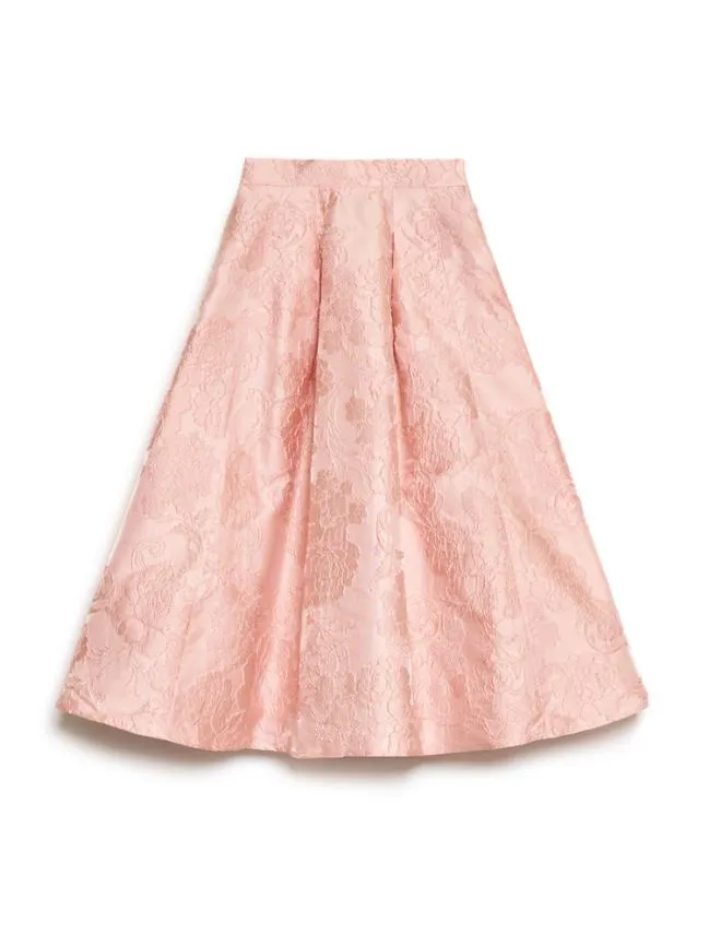 Womenswear DREAM Amber Jacquard Midi Skirt Rose Quartz Sister Jane Womenswear DREAM Amber Jacquard Midi Skirt Rose Quartz Sister Jane