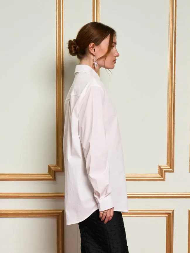 Womenswear DREAM Chantilly Embelished Shirt Pearl White Sister Jane Womenswear DREAM Chantilly Embelished Shirt Pearl White Sister Jane