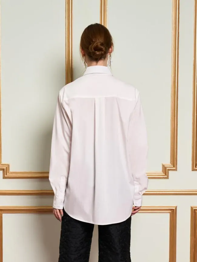 Womenswear DREAM Chantilly Embelished Shirt Pearl White Sister Jane Womenswear DREAM Chantilly Embelished Shirt Pearl White Sister Jane