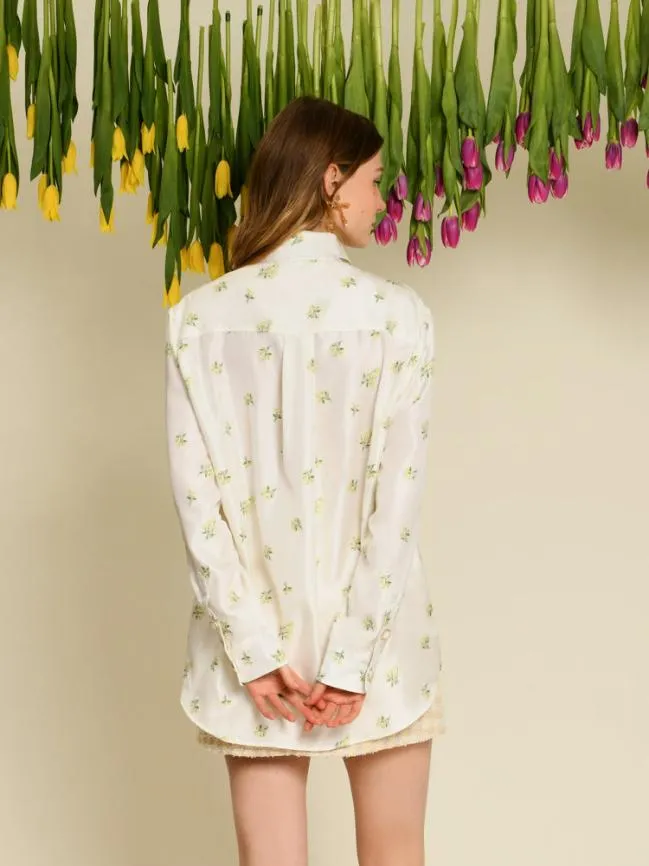 Womenswear DREAM Ditsy Pick Shirt Pearled Ivory Sister Jane Womenswear DREAM Ditsy Pick Shirt Pearled Ivory Sister Jane