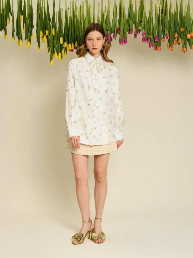 Womenswear DREAM Ditsy Pick Shirt Pearled Ivory Sister Jane Womenswear DREAM Ditsy Pick Shirt Pearled Ivory Sister Jane