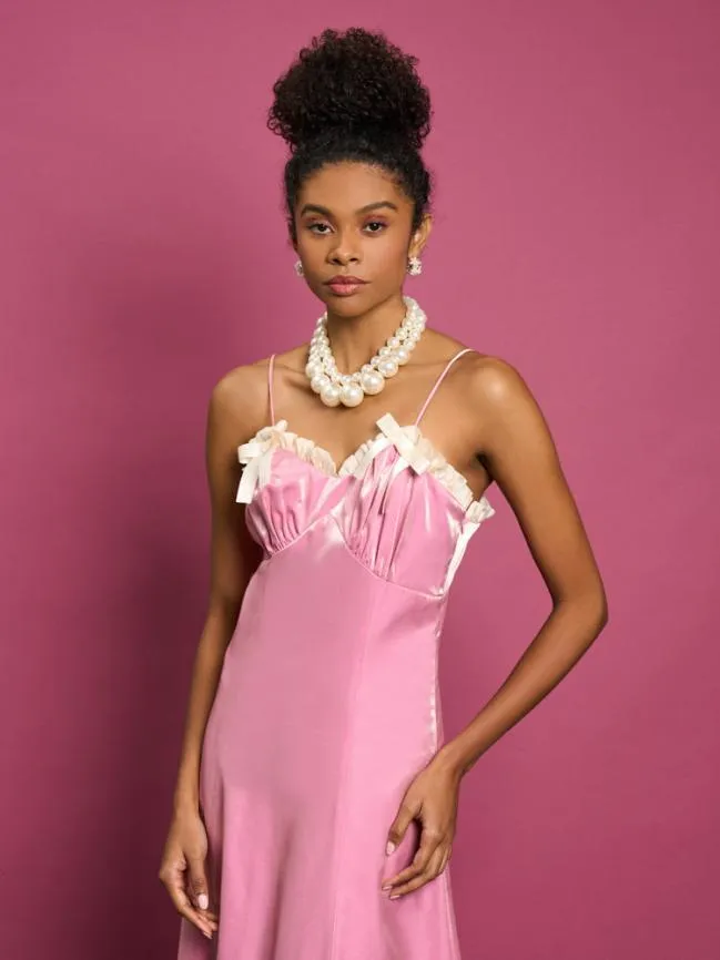 Womenswear DREAM Rosey Ruffle Cami Dress Raspberry Pink Sister Jane Womenswear DREAM Rosey Ruffle Cami Dress Raspberry Pink Sister Jane