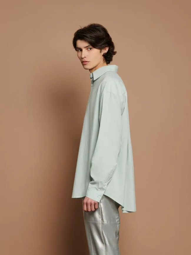 Womenswear Ernest Pleat Shirt Sage Green Sister Jane Womenswear Ernest Pleat Shirt Sage Green Sister Jane