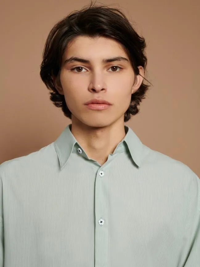 Womenswear Ernest Pleat Shirt Sage Green Sister Jane Womenswear Ernest Pleat Shirt Sage Green Sister Jane