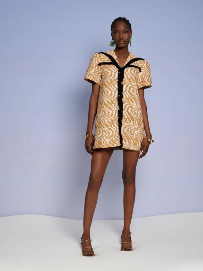 Womenswear Ghospell Remi Fray Mini Dress Rust Orange Sister Jane Womenswear Ghospell Remi Fray Mini Dress Rust Orange Sister Jane