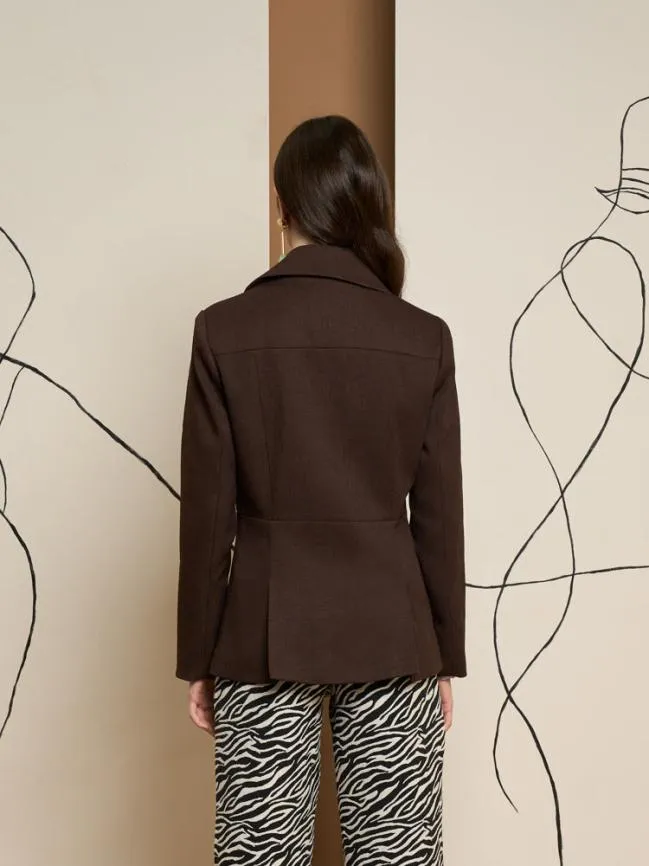 Womenswear Ghospell Zola Storm Flap Jacket Downtown Brown Sister Jane Womenswear Ghospell Zola Storm Flap Jacket Downtown Brown Sister Jane
