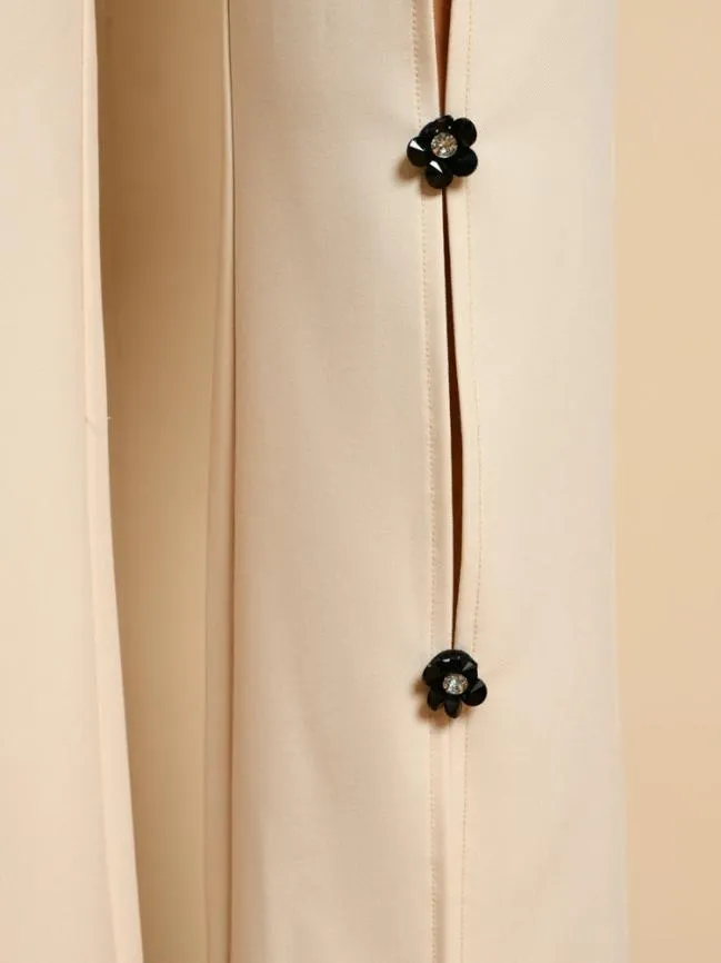 Womenswear Maude Embellished Trousers Cream Ivory Sister Jane Womenswear Maude Embellished Trousers Cream Ivory Sister Jane