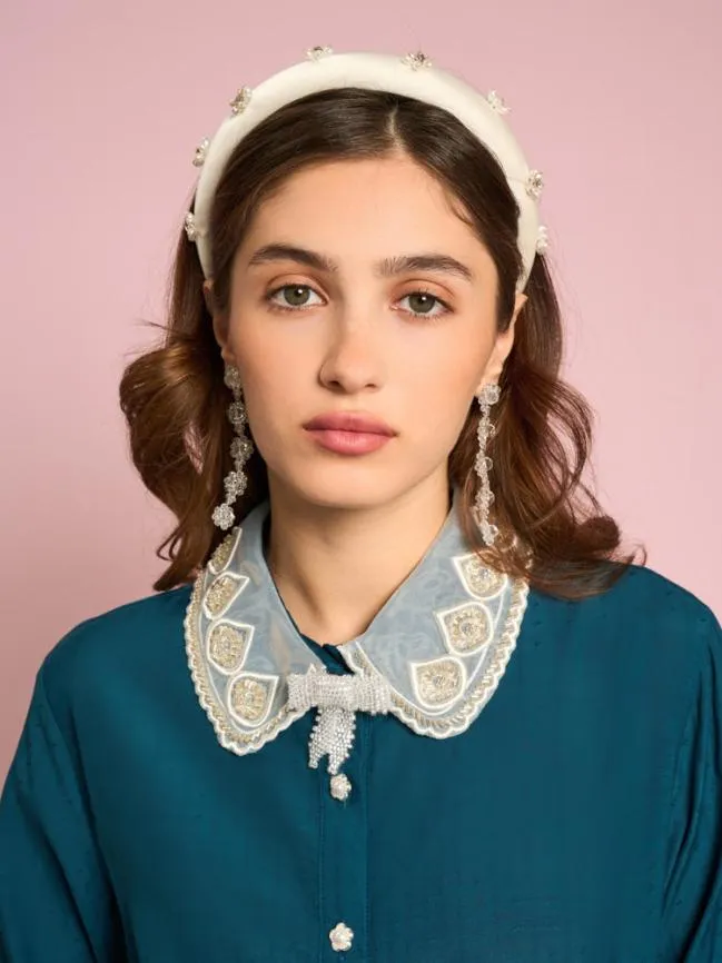 Womenswear Surya Embellished Blouse Peacock Blue Sister Jane Womenswear Surya Embellished Blouse Peacock Blue Sister Jane