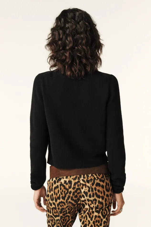 Wool And Cashmere Cardigan Pharell Black Women Baandsh Sweaters and Cardigans Wool And Cashmere Cardigan Pharell Black Women Baandsh Sweaters and Cardigans