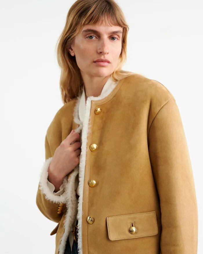 ZANIE SHEARLING JACKET Tannatural Women Nili Lotan Jackets and Blazers
