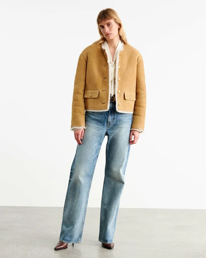 ZANIE SHEARLING JACKET Tannatural Women Nili Lotan Jackets and Blazers