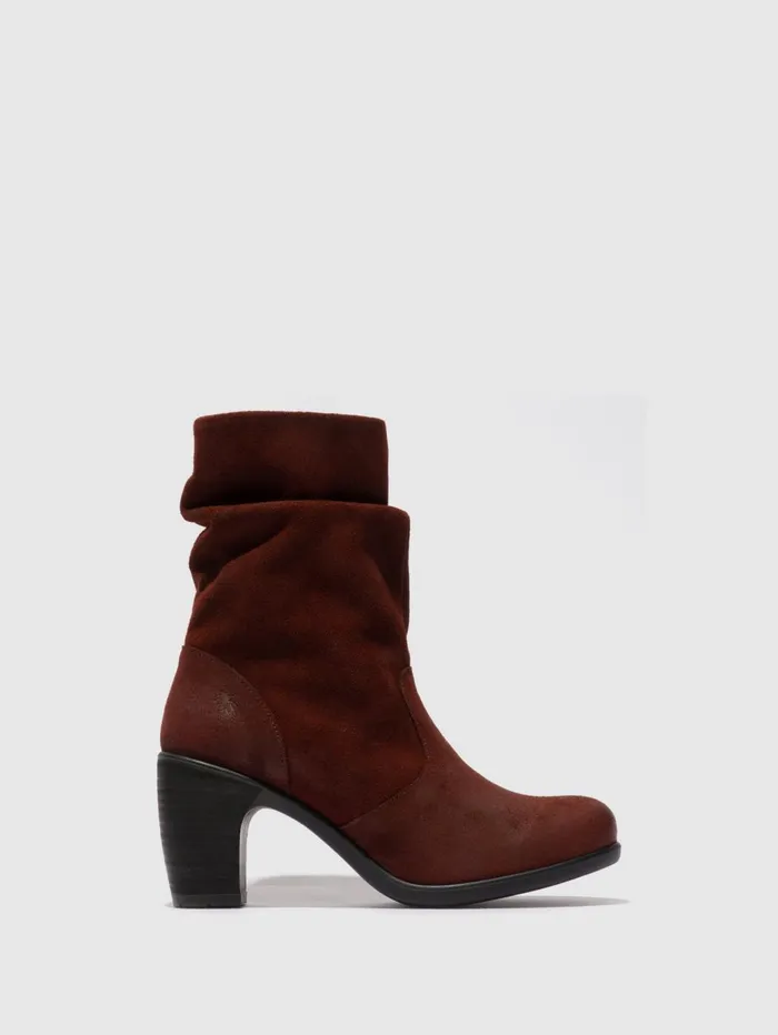 Zip Up Ankle Boots KLEI152FLY OXBLOOD Women Fly London Ankle Boots