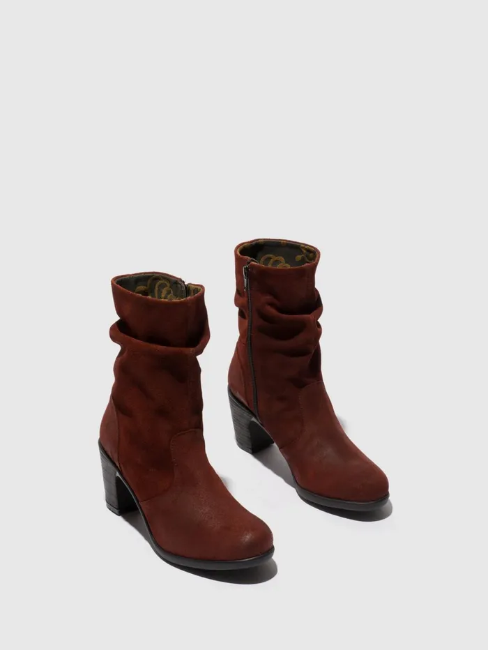 Zip Up Ankle Boots KLEI152FLY OXBLOOD Women Fly London Ankle Boots