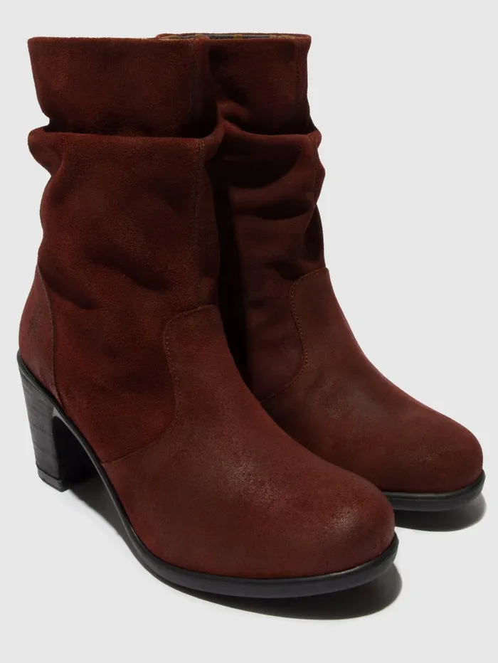 Zip Up Ankle Boots KLEI152FLY OXBLOOD Women Fly London Ankle Boots