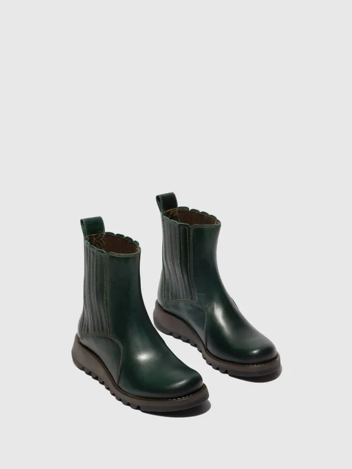 Zip Up Ankle Boots SUZY899FLY PETROL Women Fly London Ankle Boots