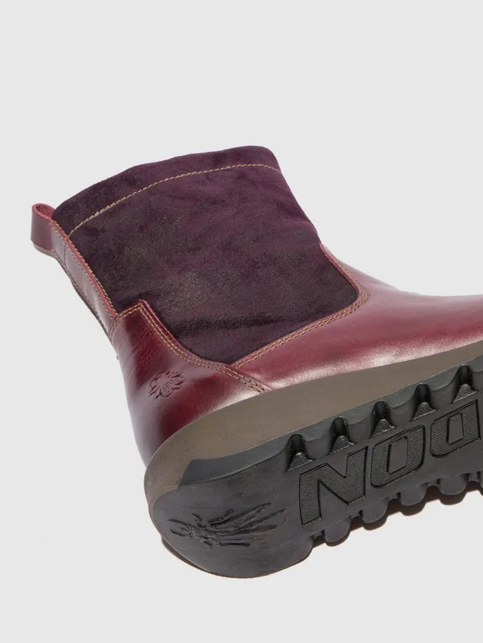 Zip Up Boots SAUK794FLY RUGOILSUEDE PURPLE Women Fly London Boots
