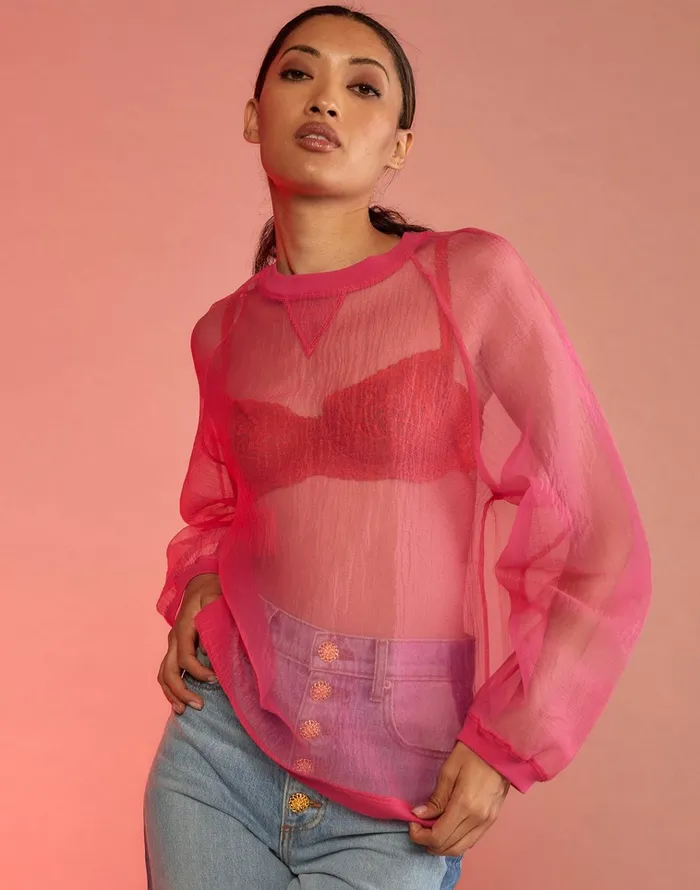 A Breeze Pullover 8211 Htpnk Women Cynthia Rowley Tops