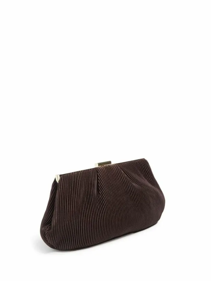 Accessories Women Marciano Brielle Satin Clutch Brown Leather Accessories Women Marciano Brielle Satin Clutch Brown Leather
