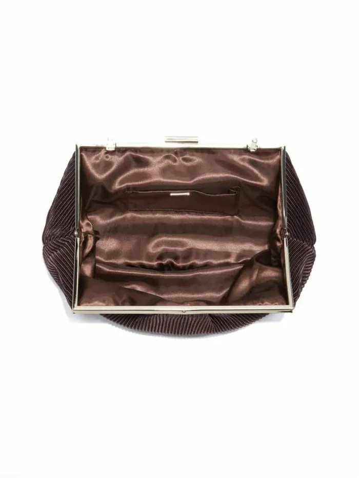 Accessories Women Marciano Brielle Satin Clutch Brown Leather Accessories Women Marciano Brielle Satin Clutch Brown Leather