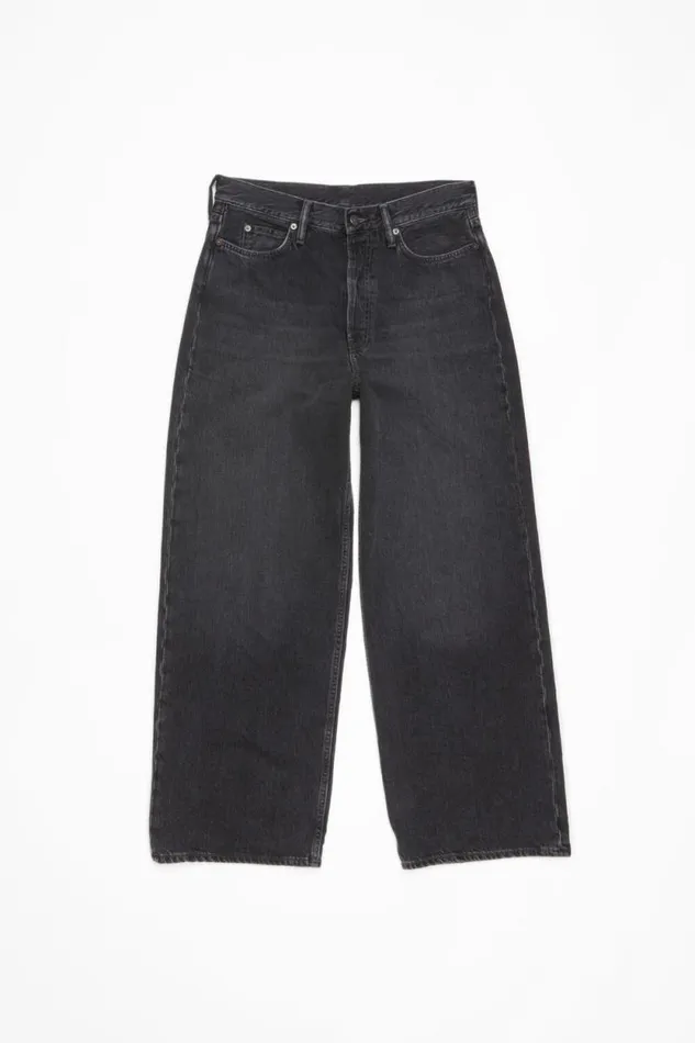 Acne Studios Baggy Fit Jeans 8211 1981F Black Woman Jeans