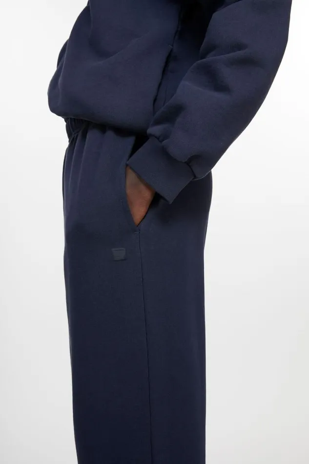 Acne Studios Cotton Sweatpants Navy Blue Woman Trousers
