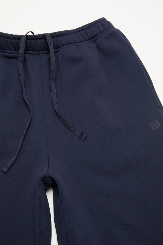 Acne Studios Cotton Sweatpants Navy Blue Woman Trousers