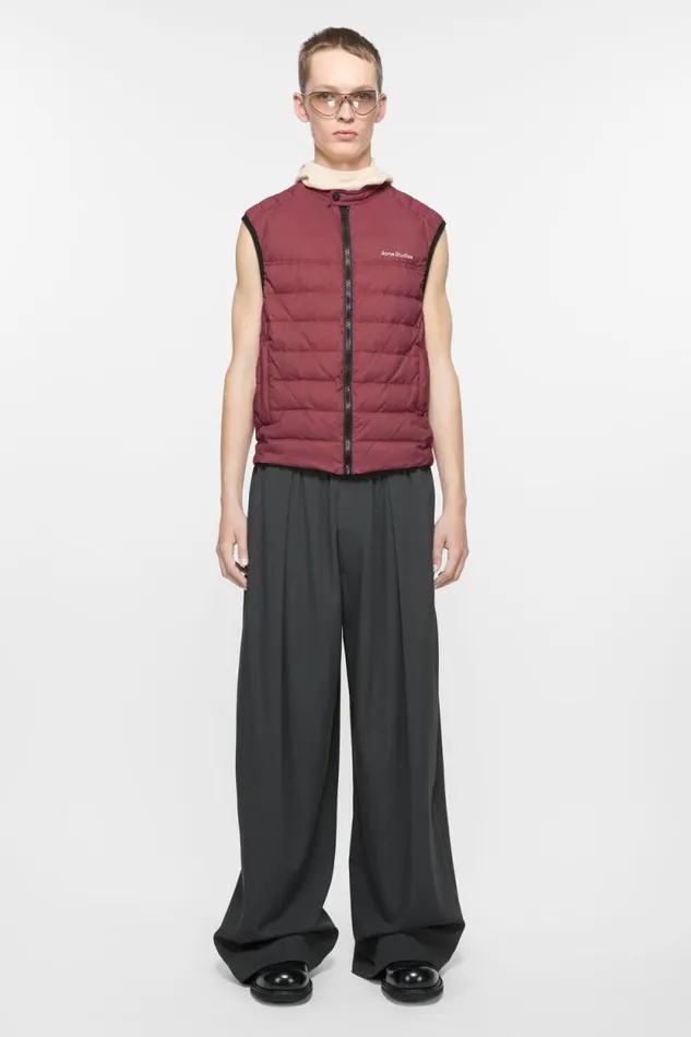 Acne Studios Light Down Gilet Red Man Outerwear