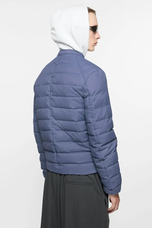 Acne Studios Light Down Jacket Blue Man Outerwear