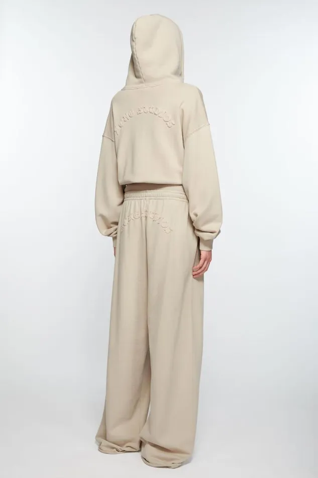 Acne Studios Logo Sweatpants Faded Grey Woman Trousers
