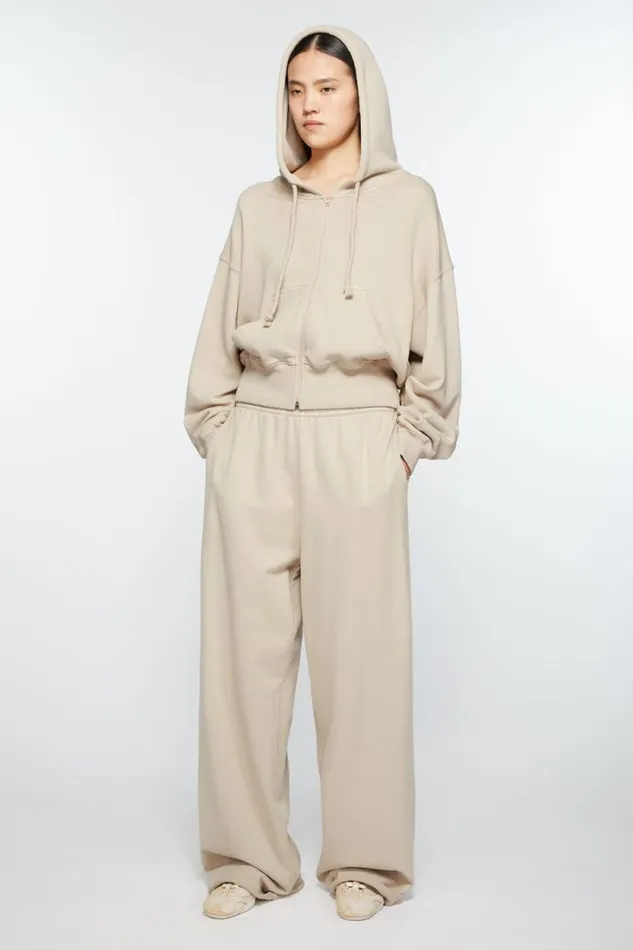 Acne Studios Logo Sweatpants Faded Grey Woman Trousers